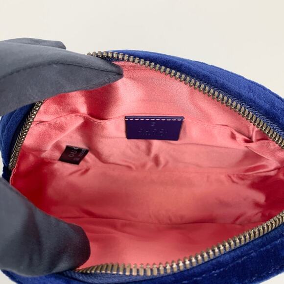 NWT Gucci GG Marmont Quilted Waist Bag Belt Bag Navy - Picture 11 of 16